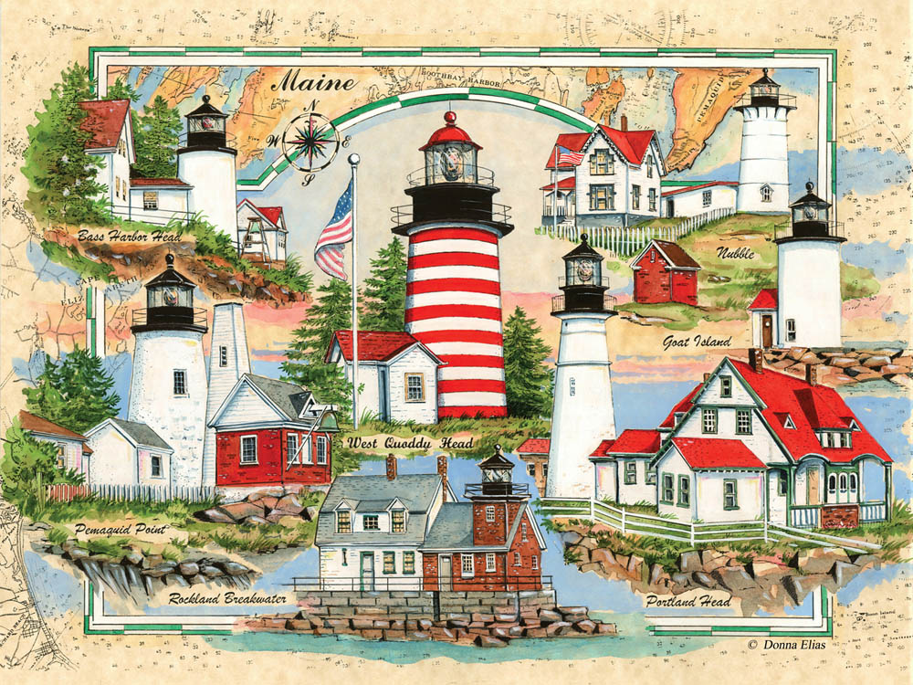10530 - Lighthouses of Maine Puzzle