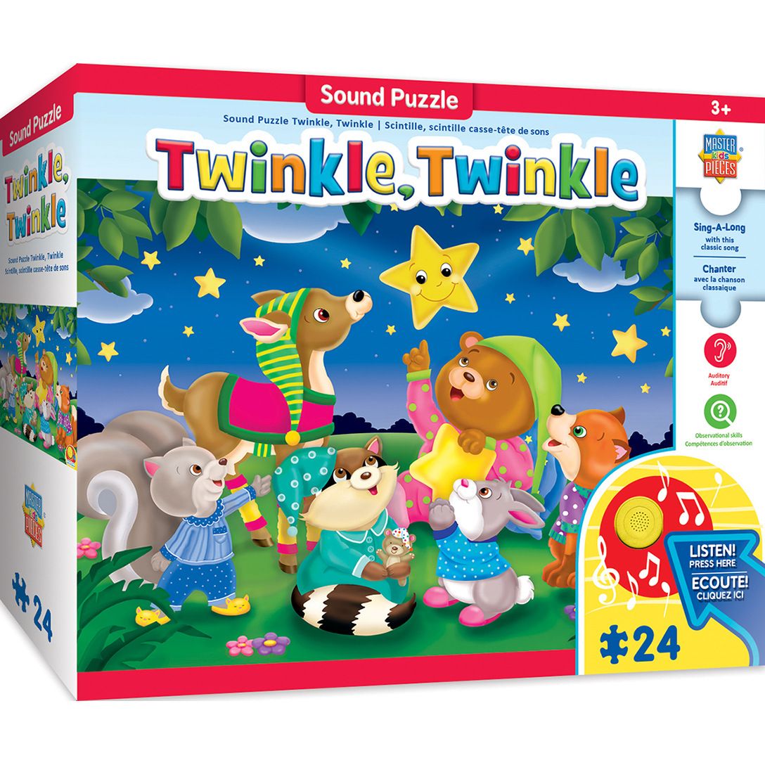 MA-11605 - Sing-A-Long Twinkle Twinkle - 24 Piece Kids Puzzle with 30s Sound Chip