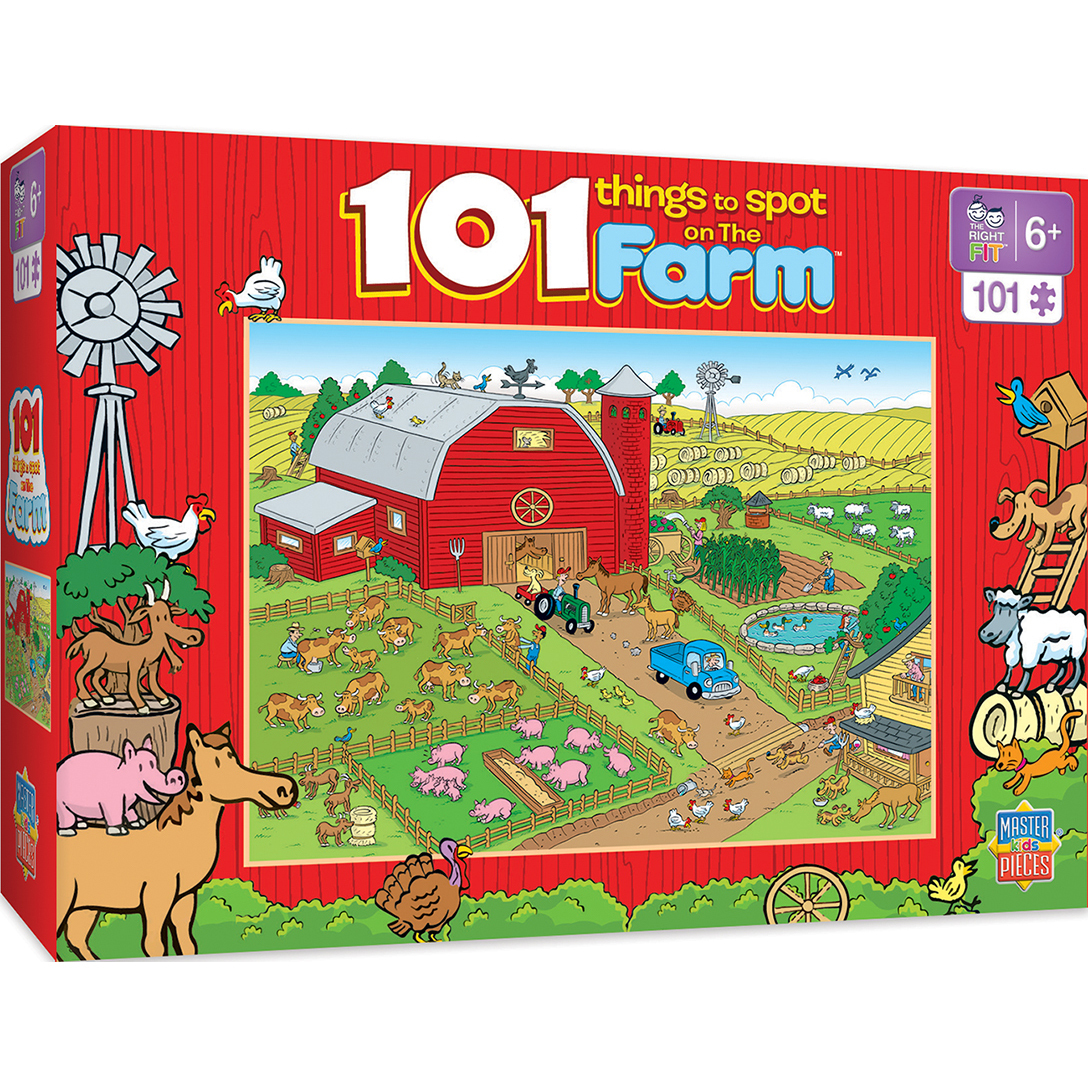 101 Things to Spot on a Farm - 101 Piece Kids Puzzle