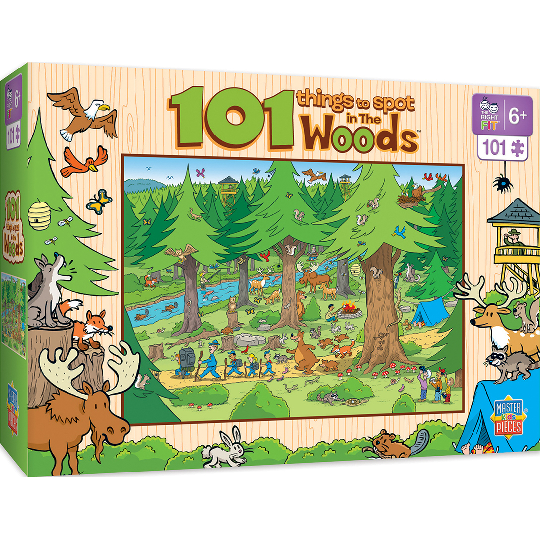 101 Things to Spot in the Woods - 101 Piece Kids Puzzle