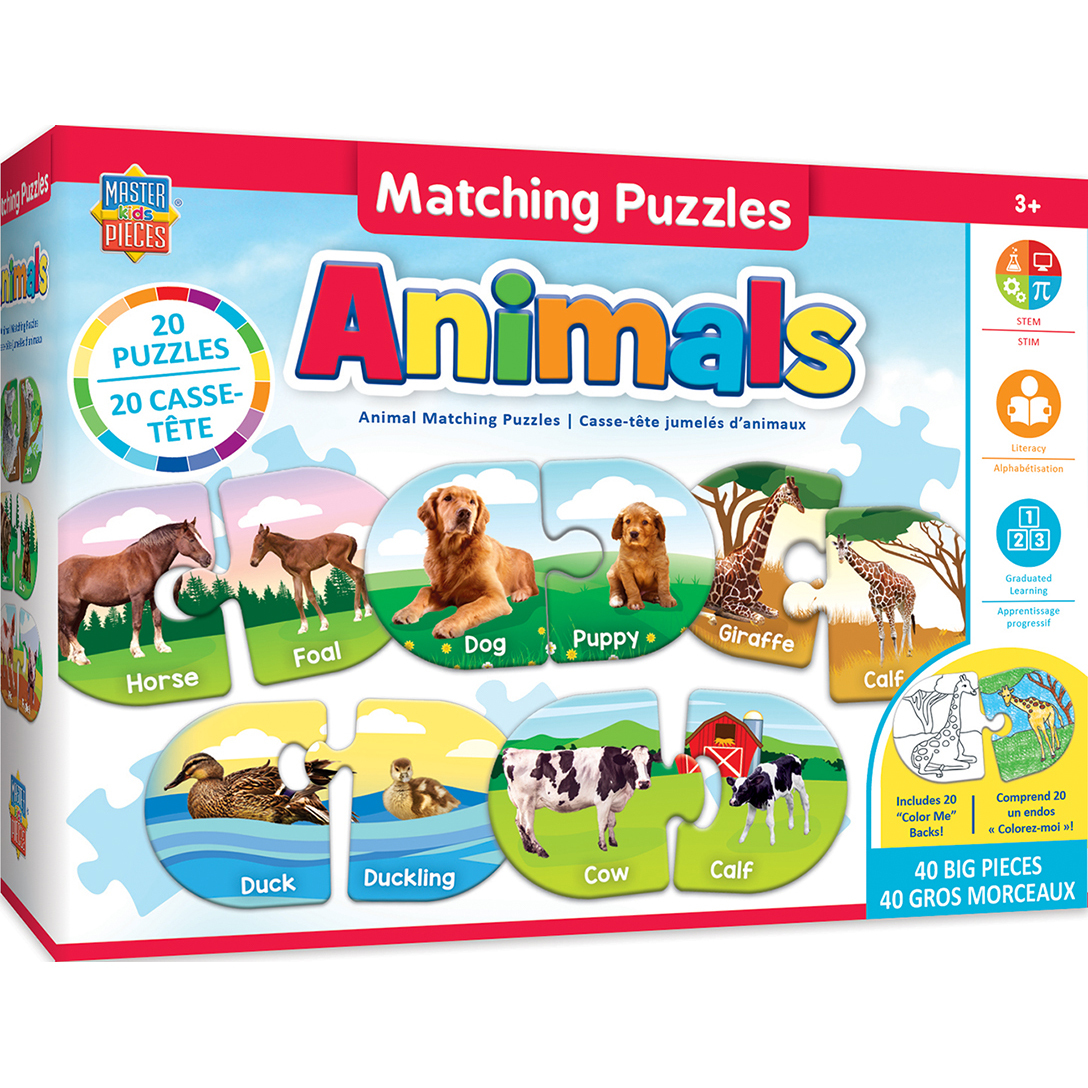 Educational Matching - Animals Jigsaw Puzzles