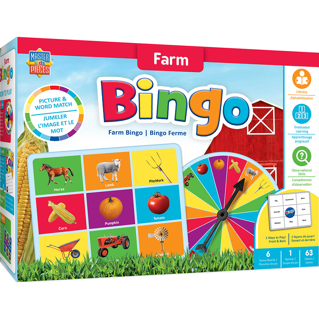 Educational - Farm Bingo Game