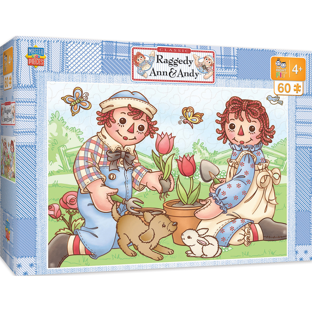 Raggedy Ann & Andy Right Fit - Picnic Friends 60 Piece Jigsaw Puzzle