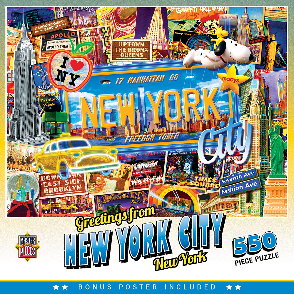Travel Collages - New York - 550 Piece Jigsaw Puzzle
