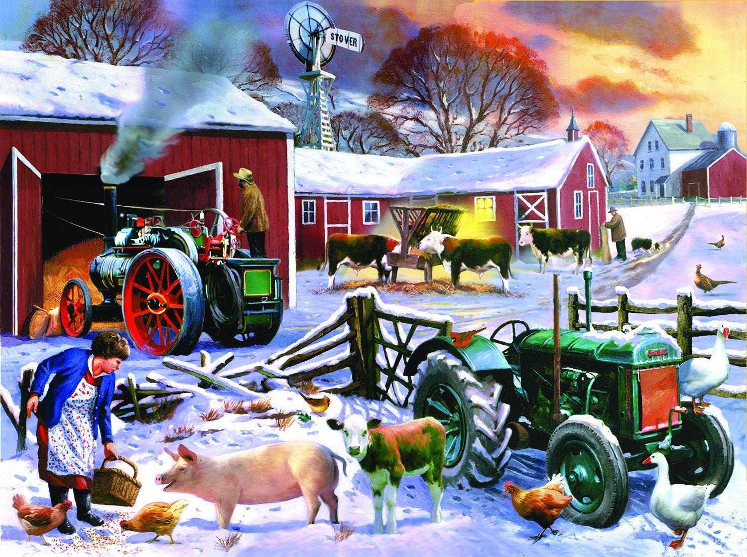 Wintertime Farm