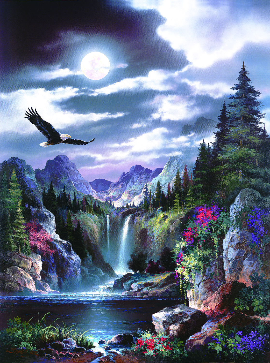 Moonlit Eagle