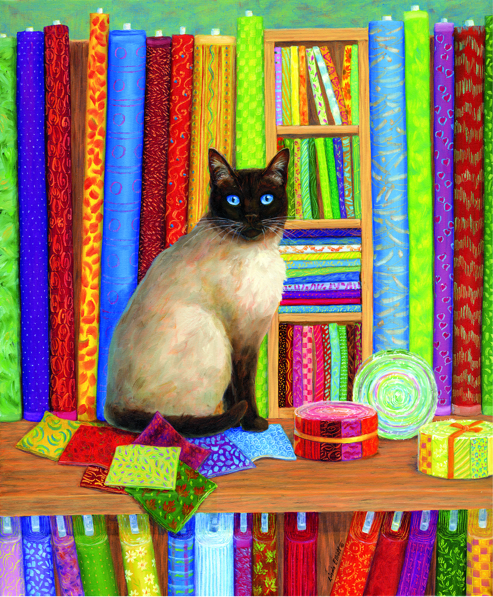 Quilt Shop Cat