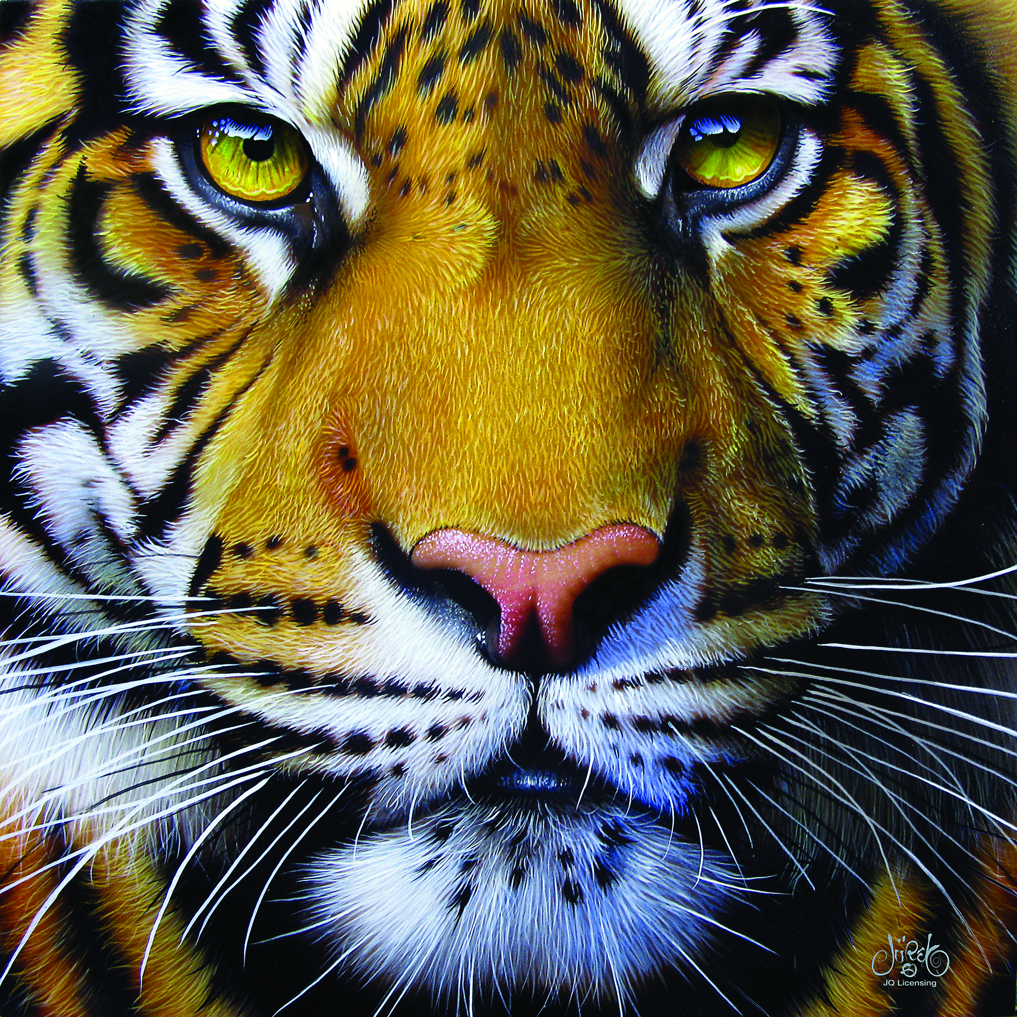Golden Tiger Face